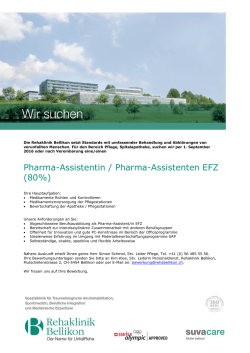Pharma-Assistentin / Pharma-Assistenten EFZ