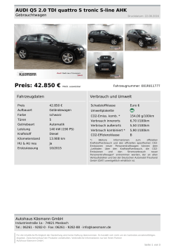 Preis: 42.850 € MwSt. ausweisbar