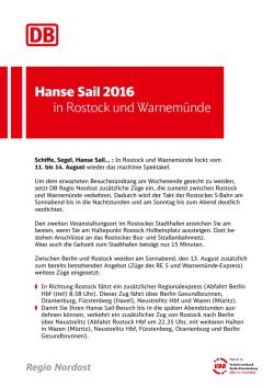 Hanse Sail 2016 in Rostock und Warnem&uuml;nde