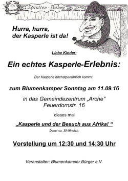 Ein echtes Kasperle-Erlebnis