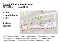 Start 4: Kika Lauf – 890 Meter 15:15 Uhr m/w U-12