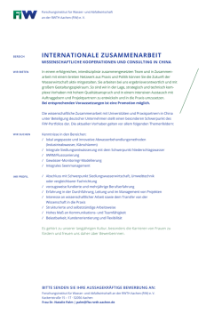 internationale zusammenarbeit