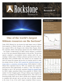 One of the world`s largest lithium resources on the horizon?