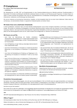 IT-Compliance - Der Rundfunkbeitrag