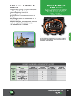 hydraulikspreizerkomplettsatz fls15 verst&auml;rkter koffer