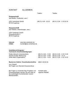KONTAKT ALLGEMEIN