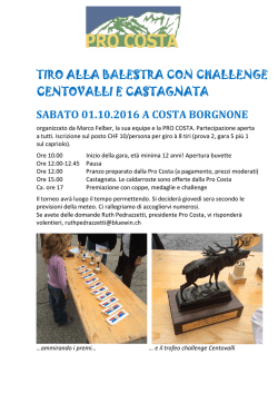 Invito - Einladung Castagnata e Tiro alla