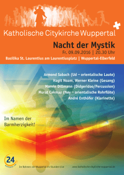 Nacht der Mystik - Katholische Citykirche Wuppertal
