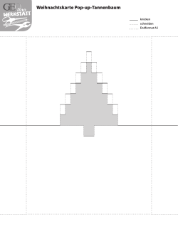 Weihnachtskarte Pop-up-Tannenbaum
