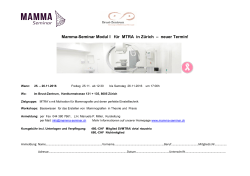 Mamma-Seminar Modul I für MTRA in Zürich – neuer