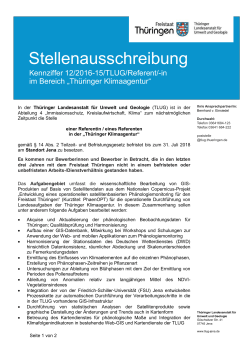 Stellenausschreibung - ThAFF