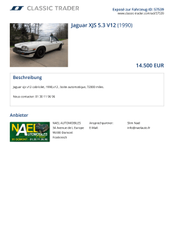 Jaguar XJS 5.3 V12 (1990) 14.500 EUR