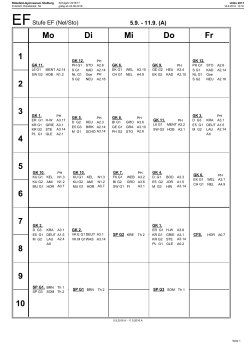 Stundenplan SII (ab 24.08.16) - Ritzefeld