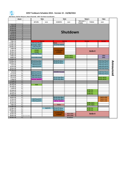 Schedule 2016