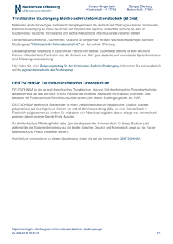 Internationale Bachelor-Studiengänge