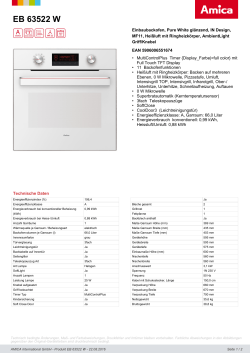 EB 63522 W - Amica International GmbH