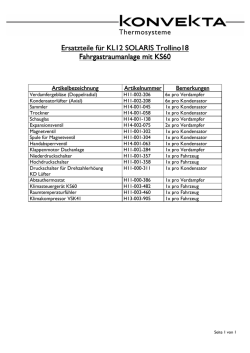 Ersatzteilliste KL12 Trolli Riga