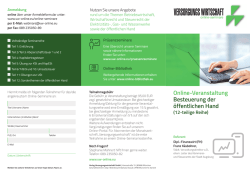 Online-Seminare Besteuerung oeffentliche Hand