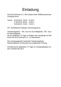Einladung - SLG