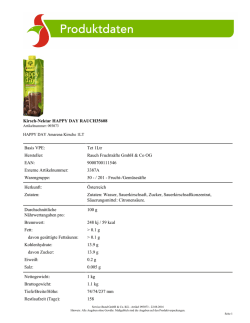 Kirsch-Nektar HAPPY DAY RAUCH35608 Basis VPE: Tet 1Ltr