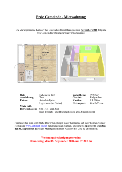 Informationen - Kalsdorf bei Graz