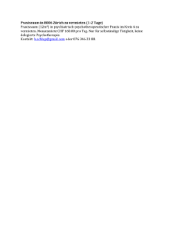 Inserat Praxisraum 3