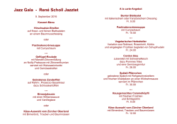 Jazz Gala - Ren&eacute; Scholl Jazztet
