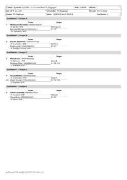 Qualifikation 1