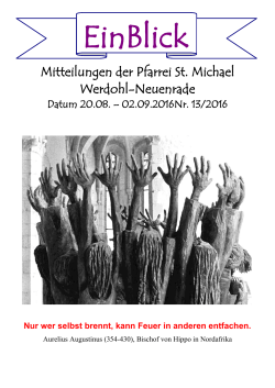 EinBlick 13-2016 - Gemeinde St. Michael Werdohl