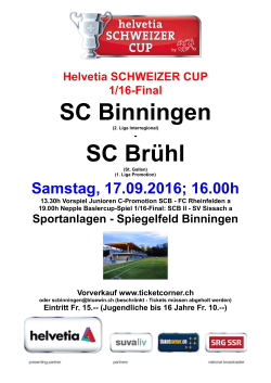 Helvetia Schweizer Cup 1/16-Final