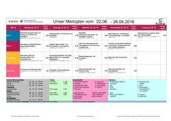 Wochenplan KW 34 (22.