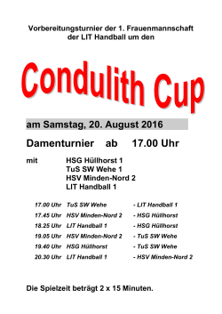 Condulith Cup - VfB Holzhausen II