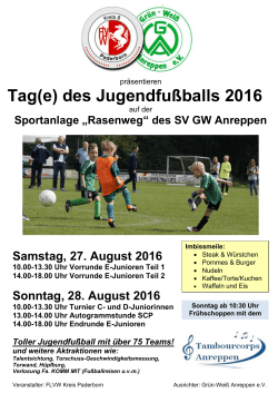 Tag(e) des Jugendfußballs 2016 - Grün