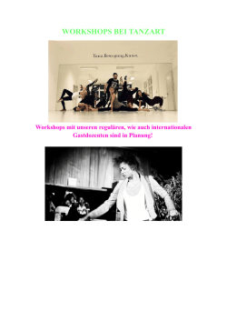 WORKSHOPS BEI TANZART