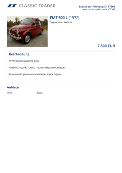 FIAT 500 L (1972) 7.500 EUR