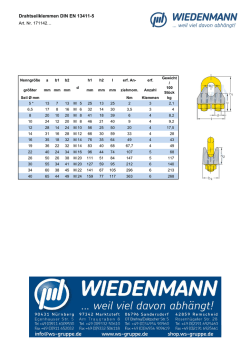 Drahtseilklemmen DIN EN 13411-5