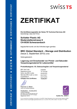 zertifikat - Schlatter Plastic AG