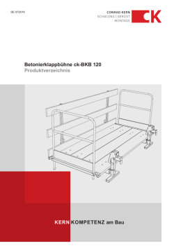 KERN KOMPETENZ am Bau Betonierklappbühne ck