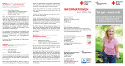 INFORMATIONEN zur Woche - Deutsches Rotes Kreuz im Kreis