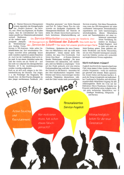 HR-Management im "People Business" Hotellerie