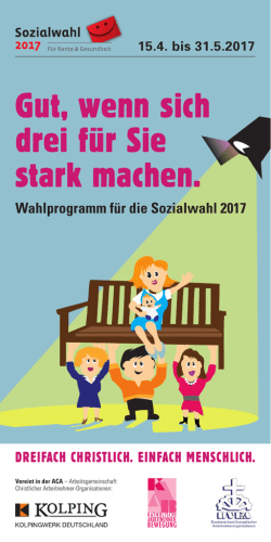 Wahlprogramm – Sozialwahlen 2017 - ACA