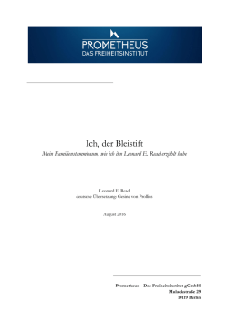 Ich, der Bleistift - PROMETHEUS
