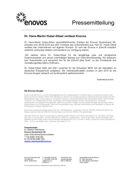 Dr. Hans-Martin Huber-Ditzel verl&auml;sst Enovos 22/08/2016 Mehr