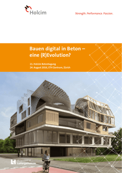 Einladung Holcim Betontagung 2016, pages 1-4