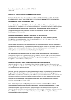 Kosten für Dienstjubiläum sind Werbungskosten!