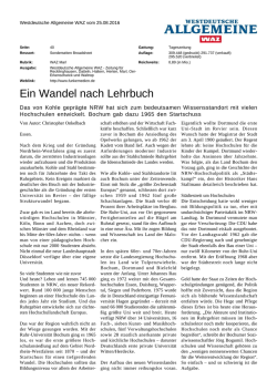 Ein Wandel nach Lehrbuch