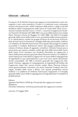 Editoriale - editorial