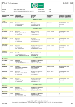 DFBnet - Vereinsspielplan 22.08.2016 18:20 - sf