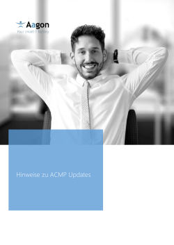 Hinweise zu ACMP Updates