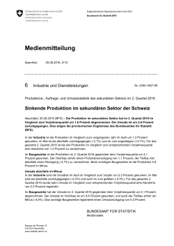 Medienmitteilung